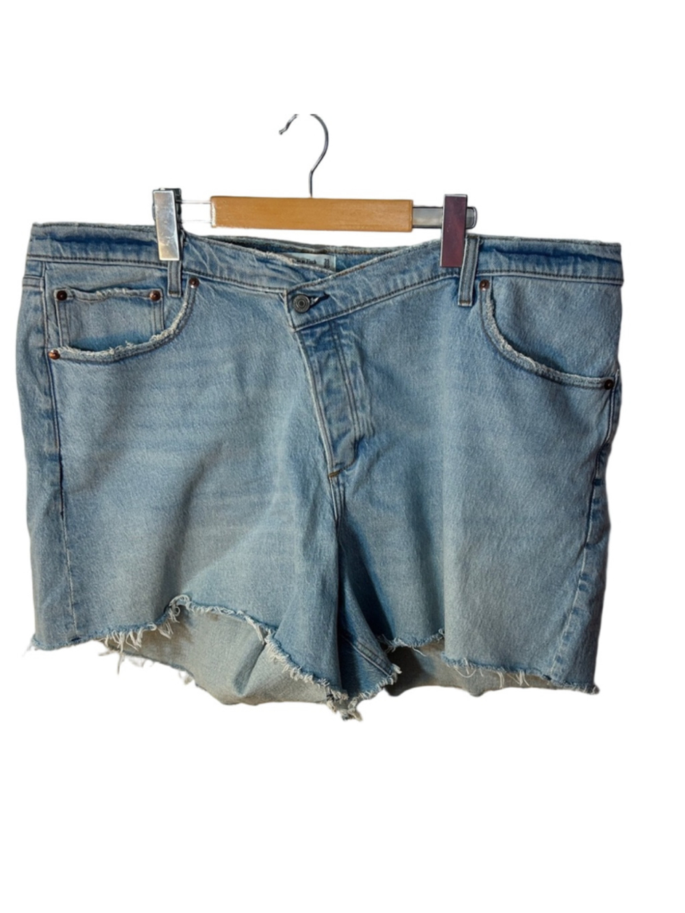 Abercrombie & Fitch High Rise The Dad Short Denim Shorts size 20
